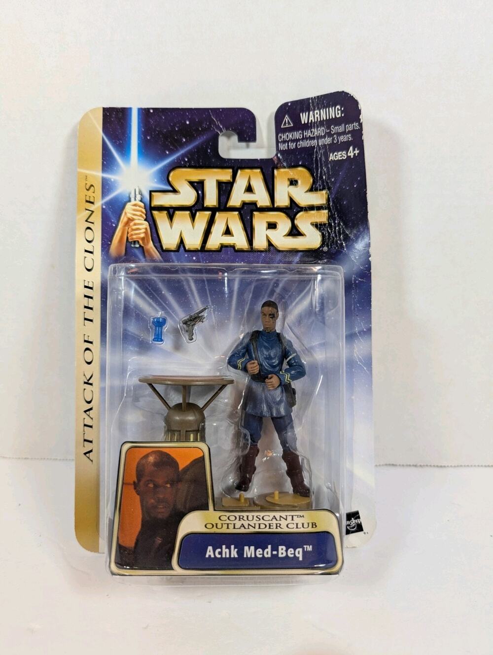 STAR WARS Achk Med-Beq 2003 #37 figure Attack of the Clones NIB VTG